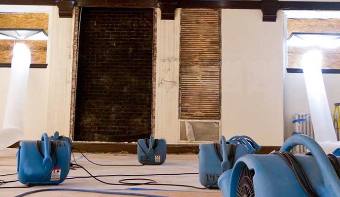 Water damage restoration equipment